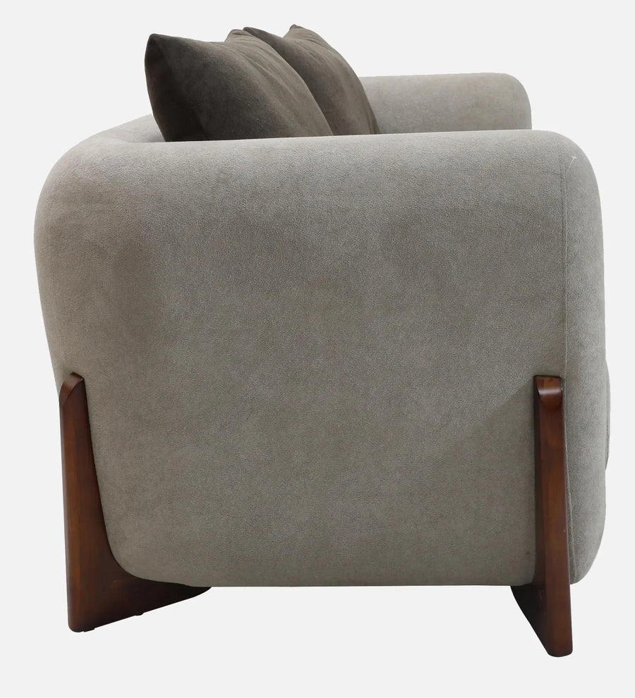 Clayton Fabric 1 Seater Sofa In Beige And Chocolate Brown Color - Febonic Living