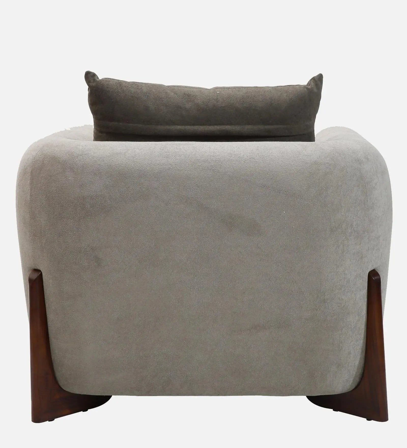 Clayton Fabric 1 Seater Sofa In Beige & Chocolate Brown Color Febonic Living