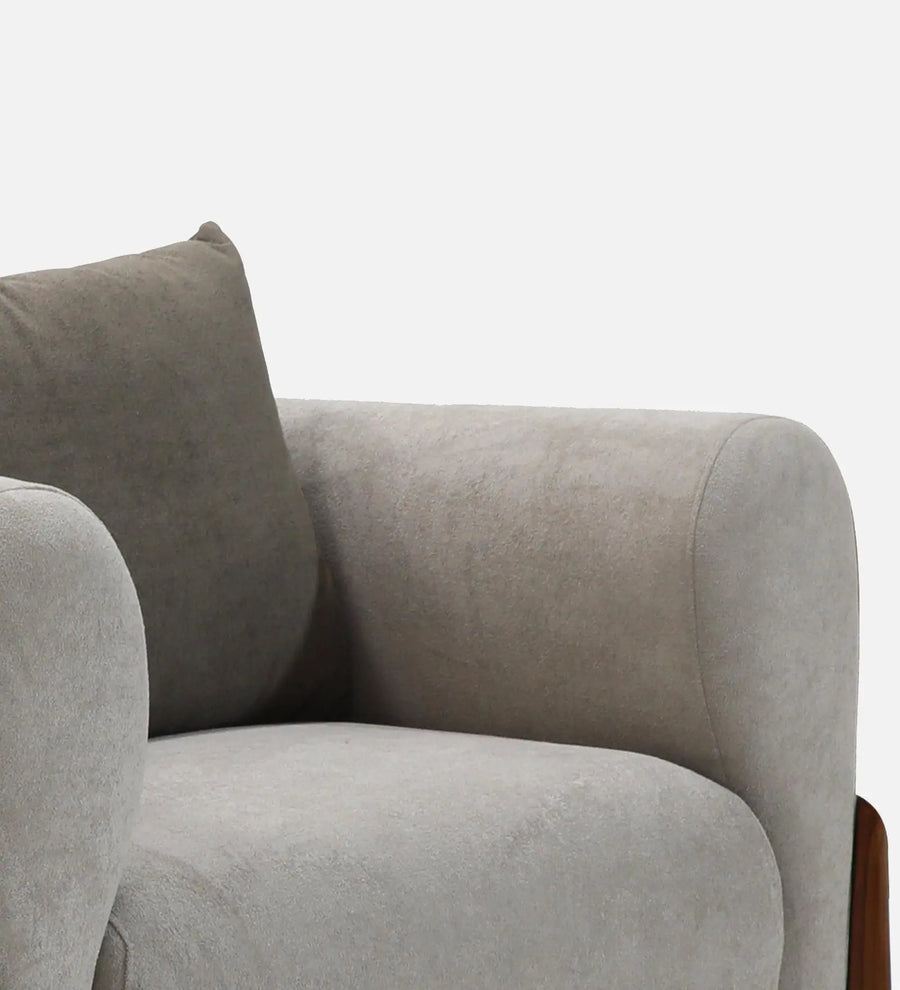 Clayton Fabric 1 Seater Sofa In Beige And Chocolate Brown Color - Febonic Living