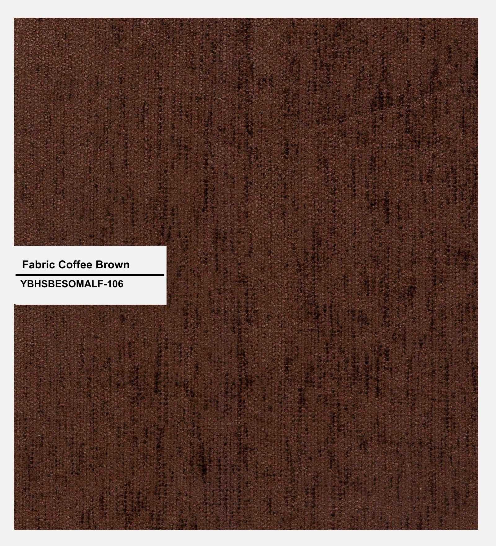 Sunny Fabric King Size Bed In Coffee Brown Colour