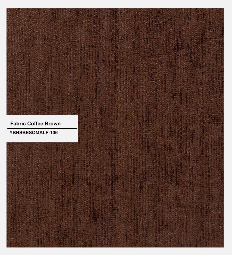 Olsen Fabric Arm Chair In Coffee Brown Colour - Febonic Living