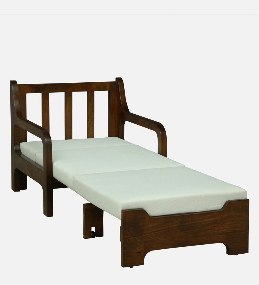 Estry Dove Off Whitel Fabric Pull Out Sofa Cum Bed In Tubbaq Finish