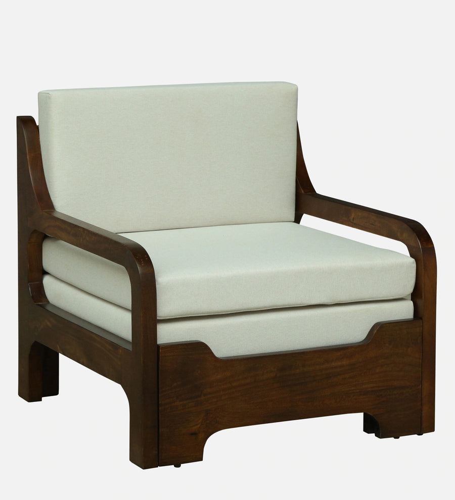 Estry Dove Off Whitel Fabric Pull Out Sofa Cum Bed In Tubbaq Finish