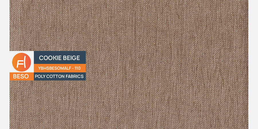 Ladybug Fabric 3 Seater Sofa In Cookie Beige Colour - Febonic Living