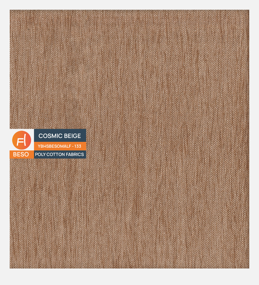 Benjamin Fabric 1 Seater Sofa In Cosmic Beige Colour - Febonic Living