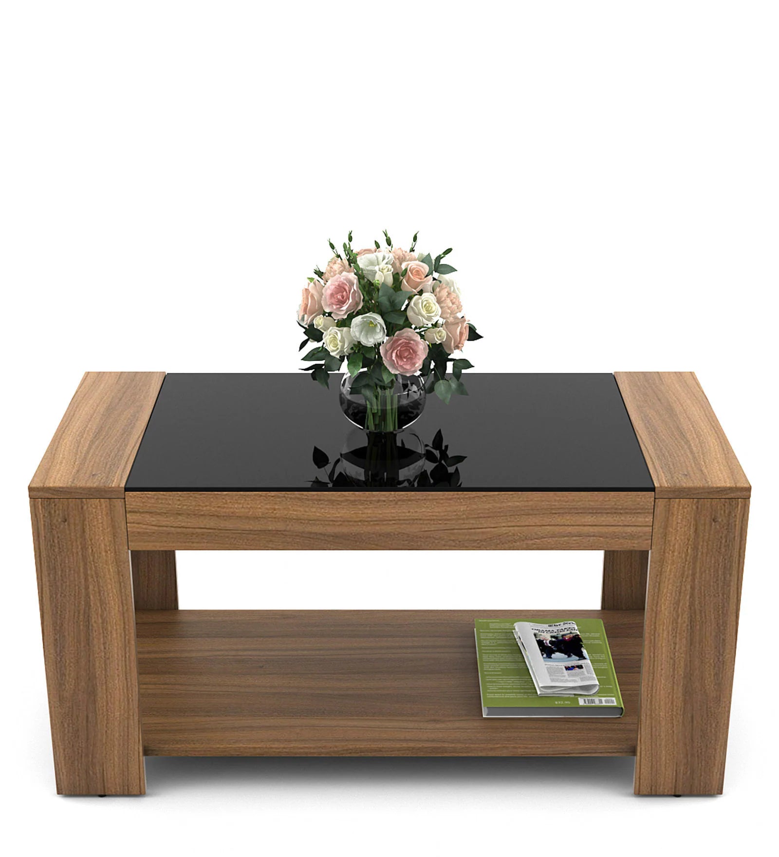 Daist Coffee Table In Oral Wallnut Finish