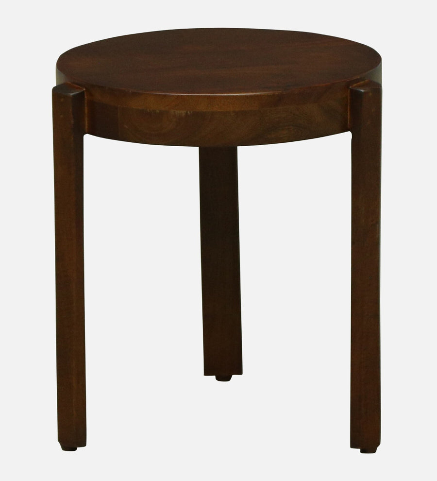 Sabel Mango Wood Round Nest Of Tables In Tubbaq Finish (Set of 3)
