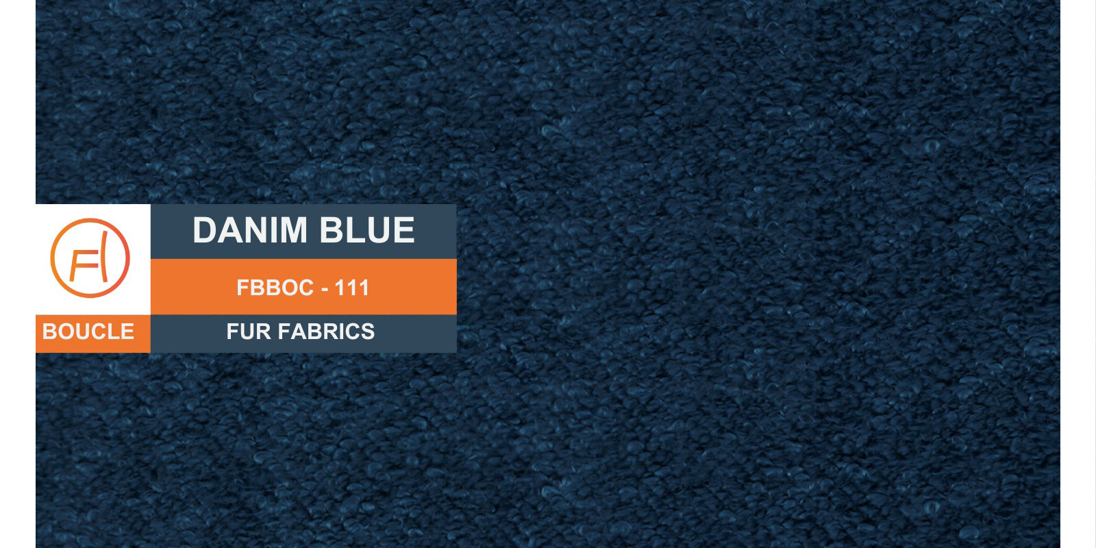 Corny Fur Fabric 3 Seater Sofa in Danim Blue Colour