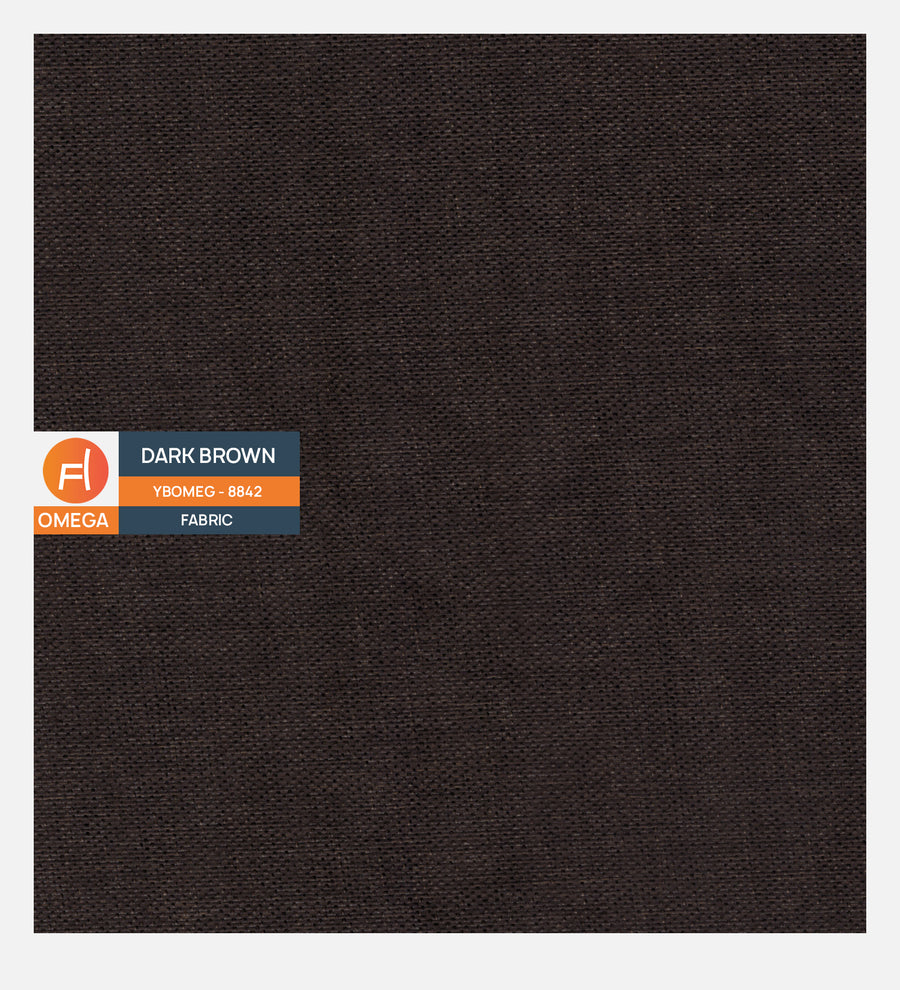 Blake Fabric Upholstered Queen Size Bed In Dark Brown Colour - Febonic Living