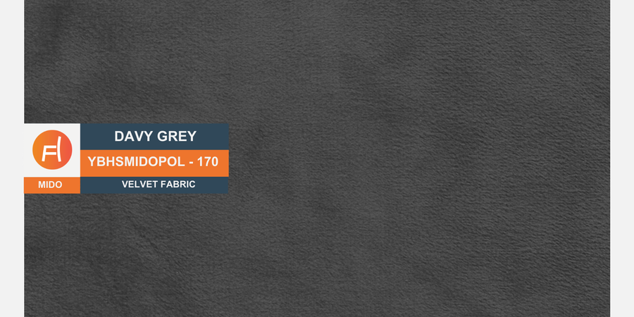 Norway Velvet 2 Seater Sofa In Davy Grey Colour - Febonic Living