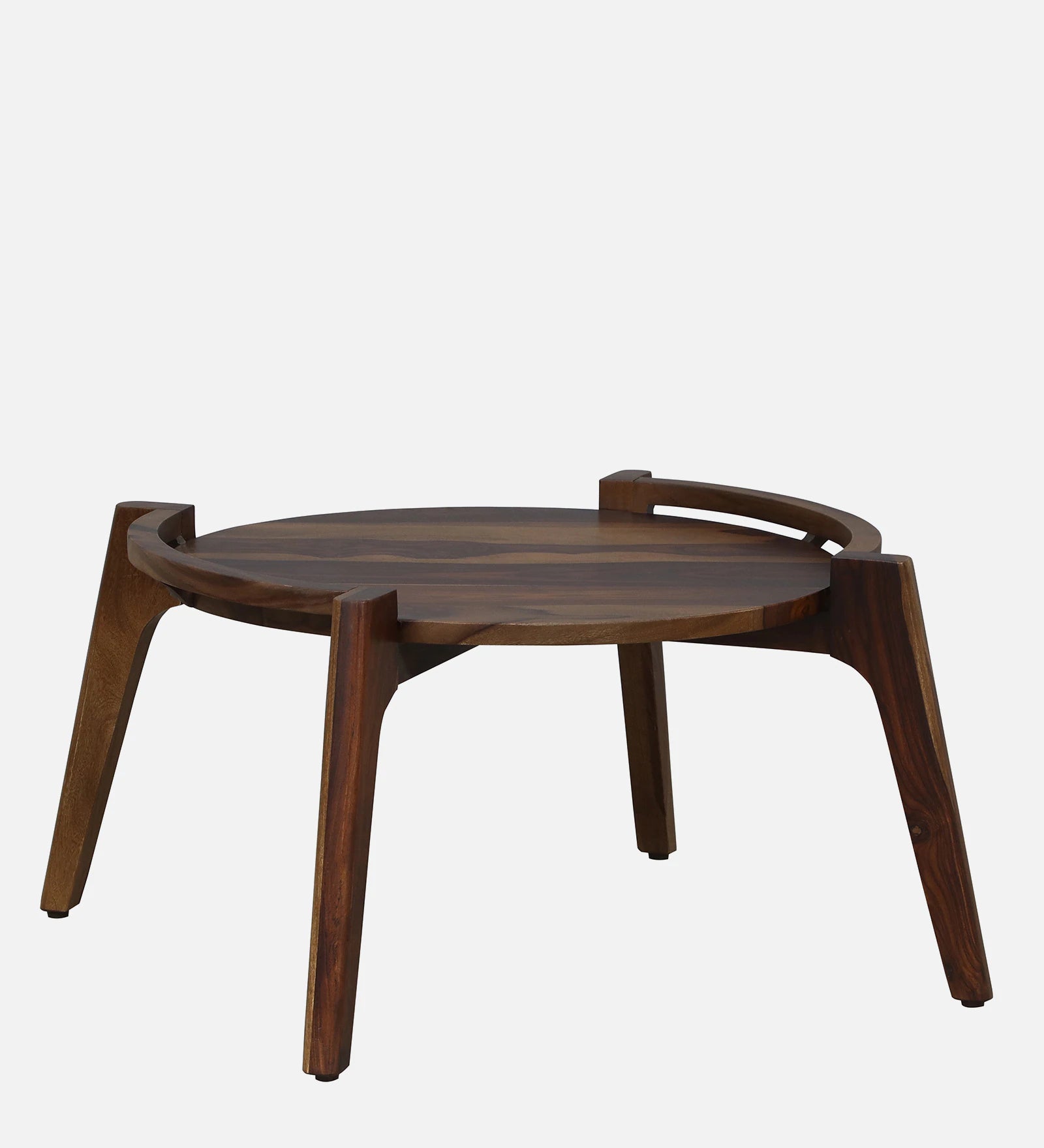 Aswan Sheesham Wood Coffee Table In Scratch Resistant Provincial Teak Finish (Set of 2) - Febonic Living