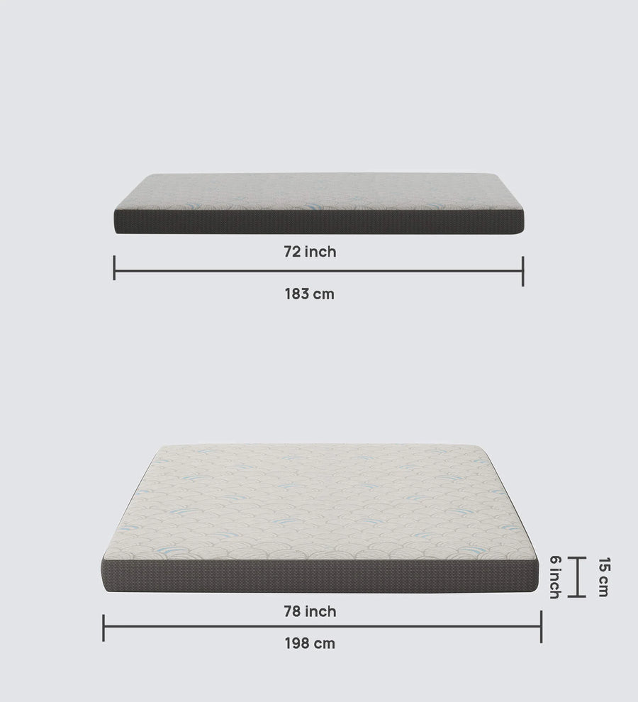 Bulma 6 Inch Memory Foam King Size Mattress - Febonic Living