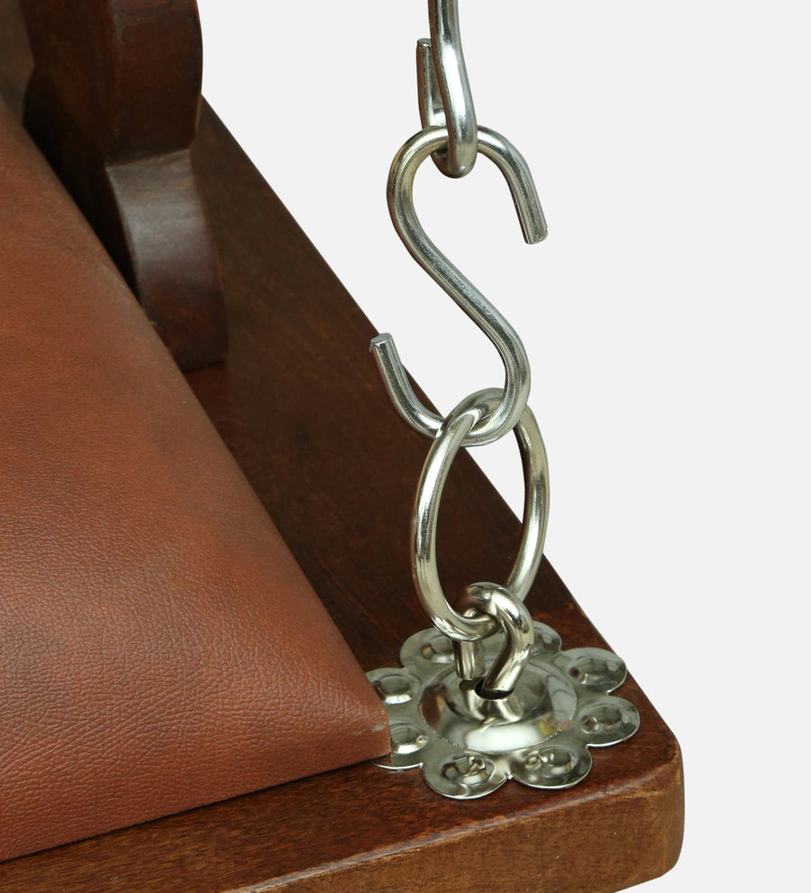 Erab Sheesham Wood Swing In Provincial Teak Finish