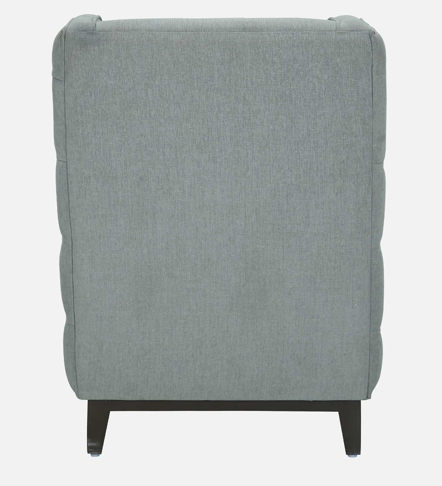 Debon Fabric Wing Chair In Steel Grey Colour - Febonic Living