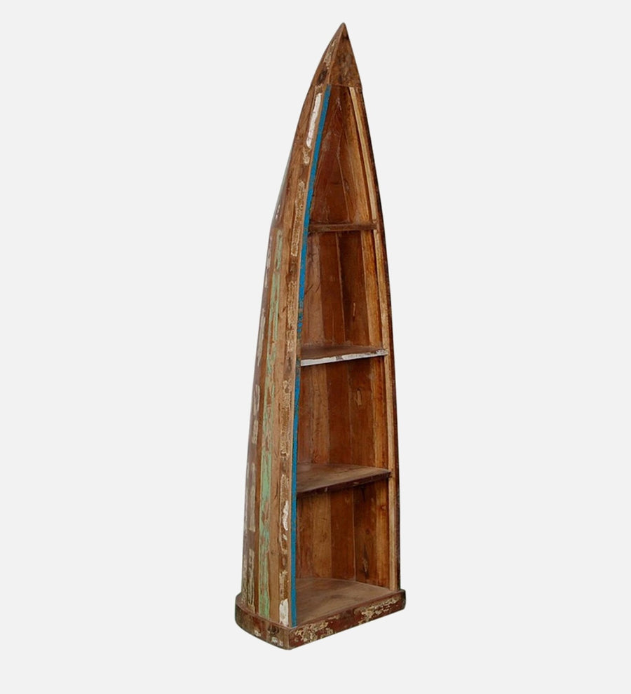 Ezla Reclaimed Wood Bookshelf In Distress Finish - Febonic Living