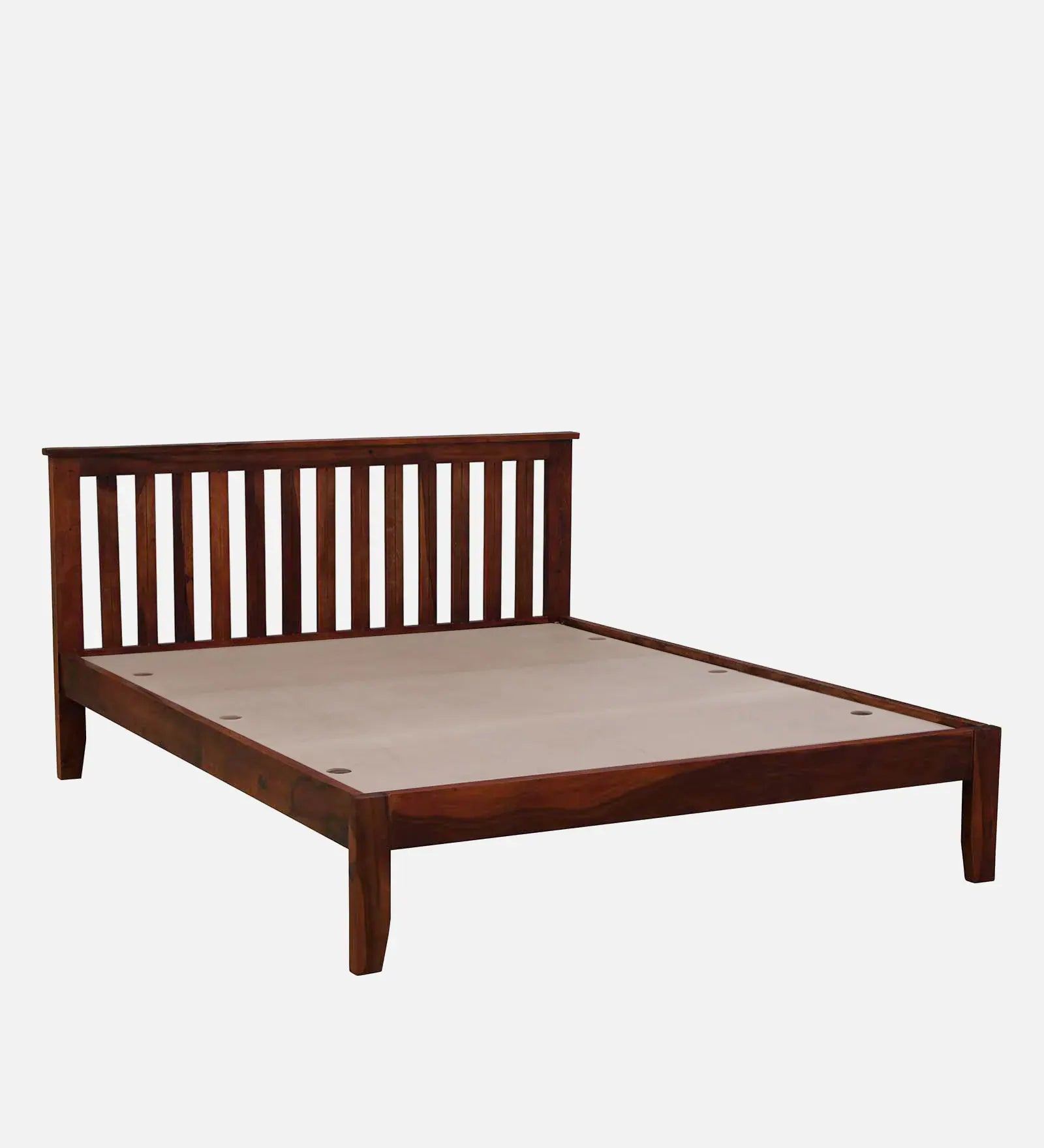 Remi Sheesham Wood King Size Bed In Honey Oak Finish - Febonic Living
