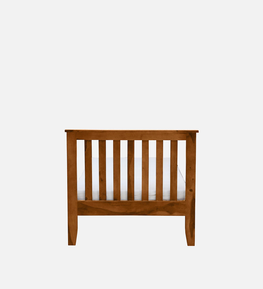 Remi Sheesham Wood Single Bed In Rustic Teak Finish - Febonic Living