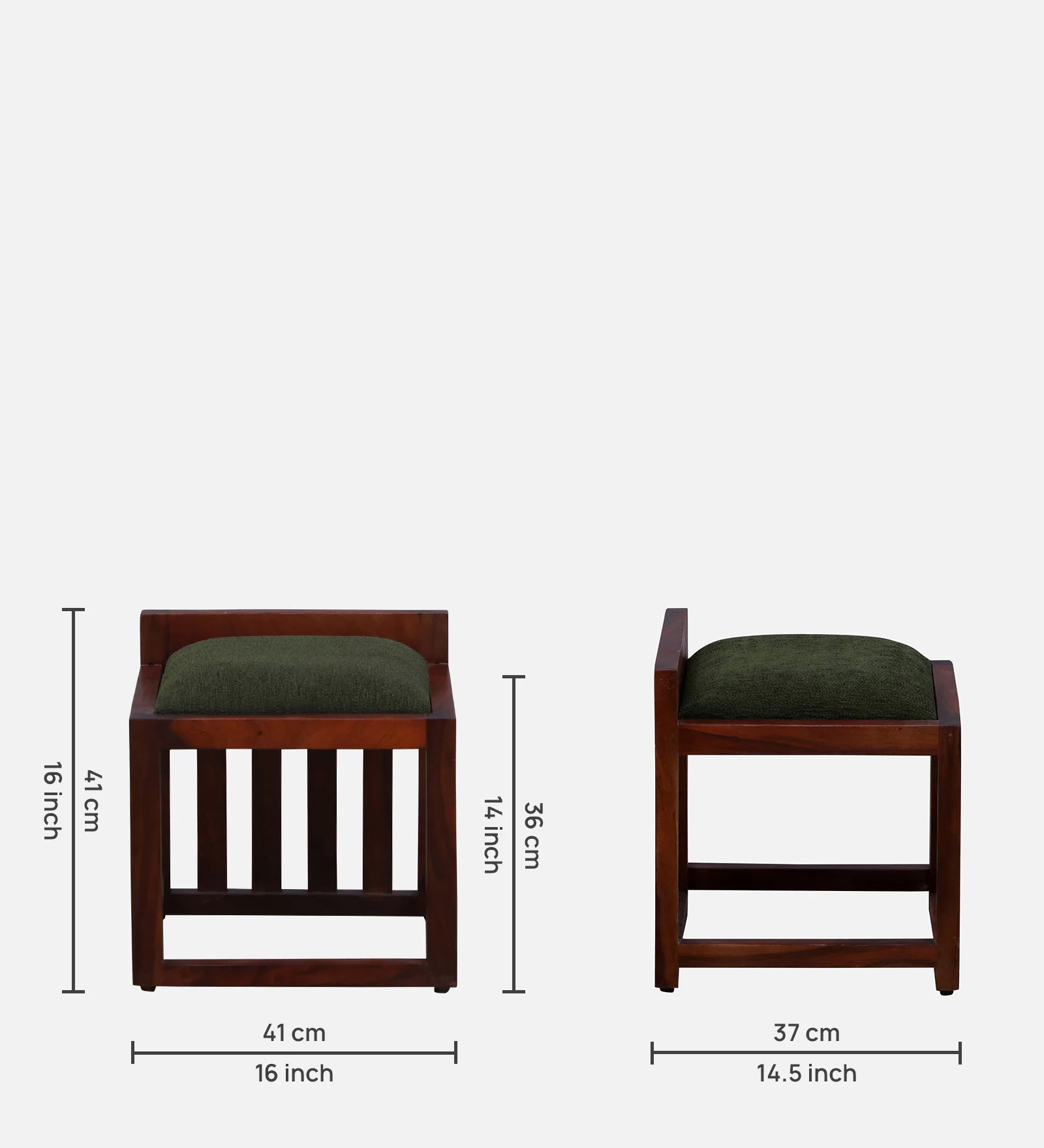 Remi Sheesham Wood Dresser In Honey Oak Finish With Stool - Febonic Living