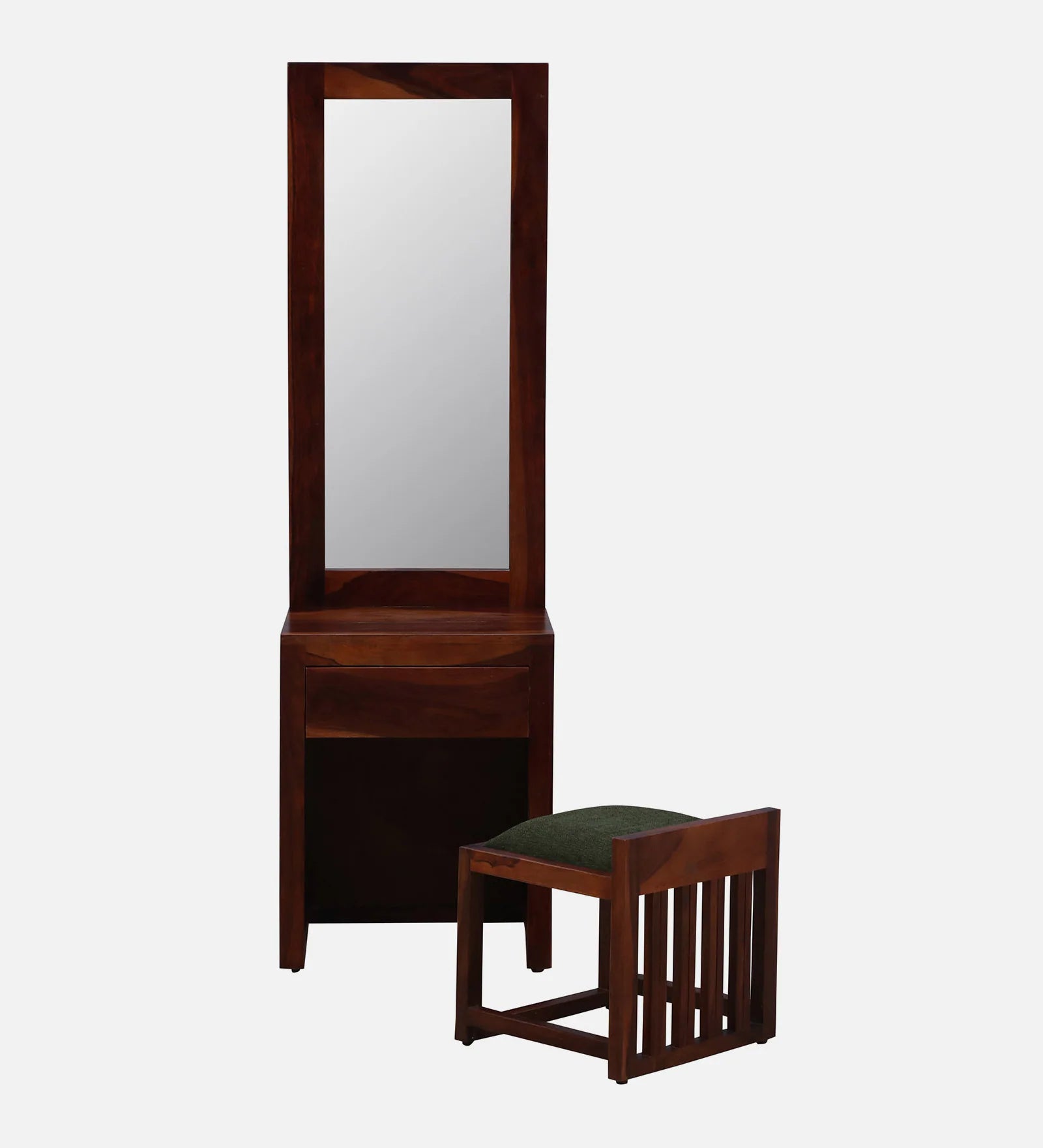 Remi Sheesham Wood Dresser In Honey Oak Finish With Stool - Febonic Living