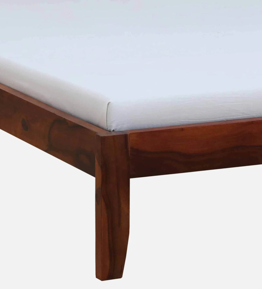 Remi Sheesham Wood King Size Bed In Honey Oak Finish - Febonic Living