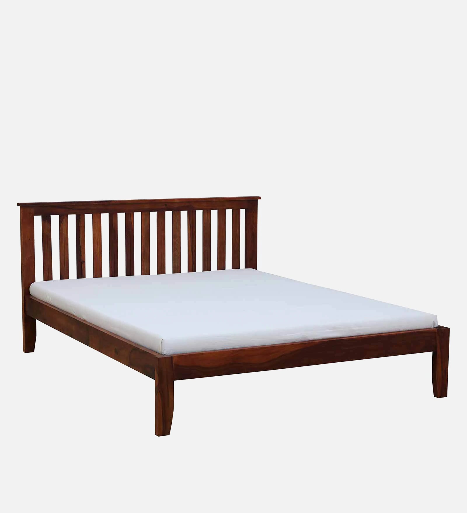 Remi Sheesham Wood King Size Bed In Honey Oak Finish - Febonic Living