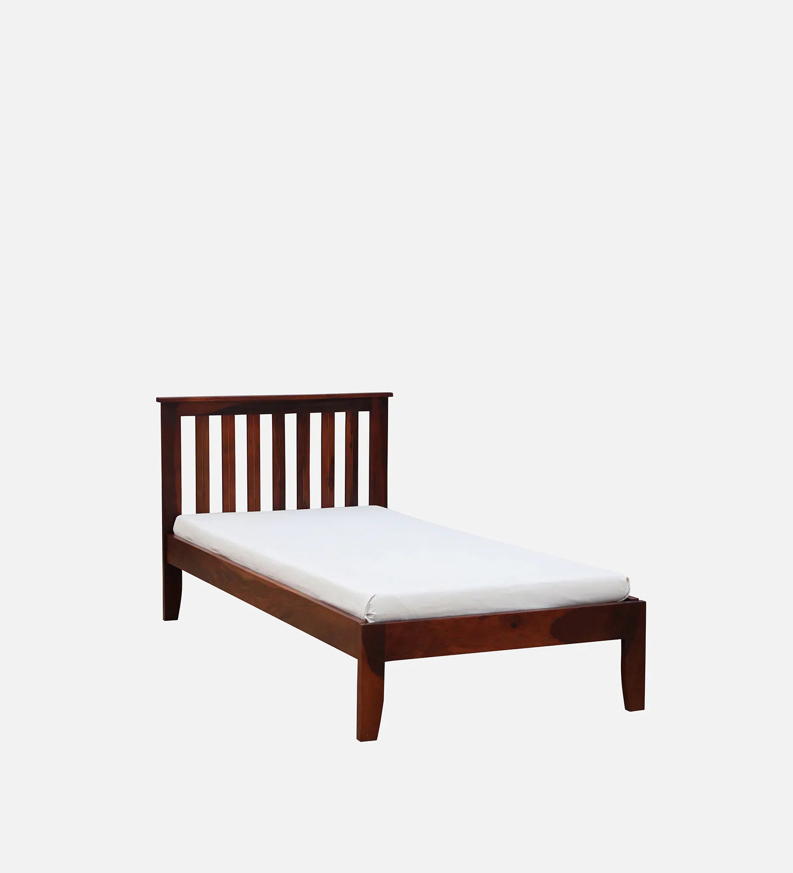 Remi Sheesham Wood Single Bed In Honey Oak Finish - Febonic Living