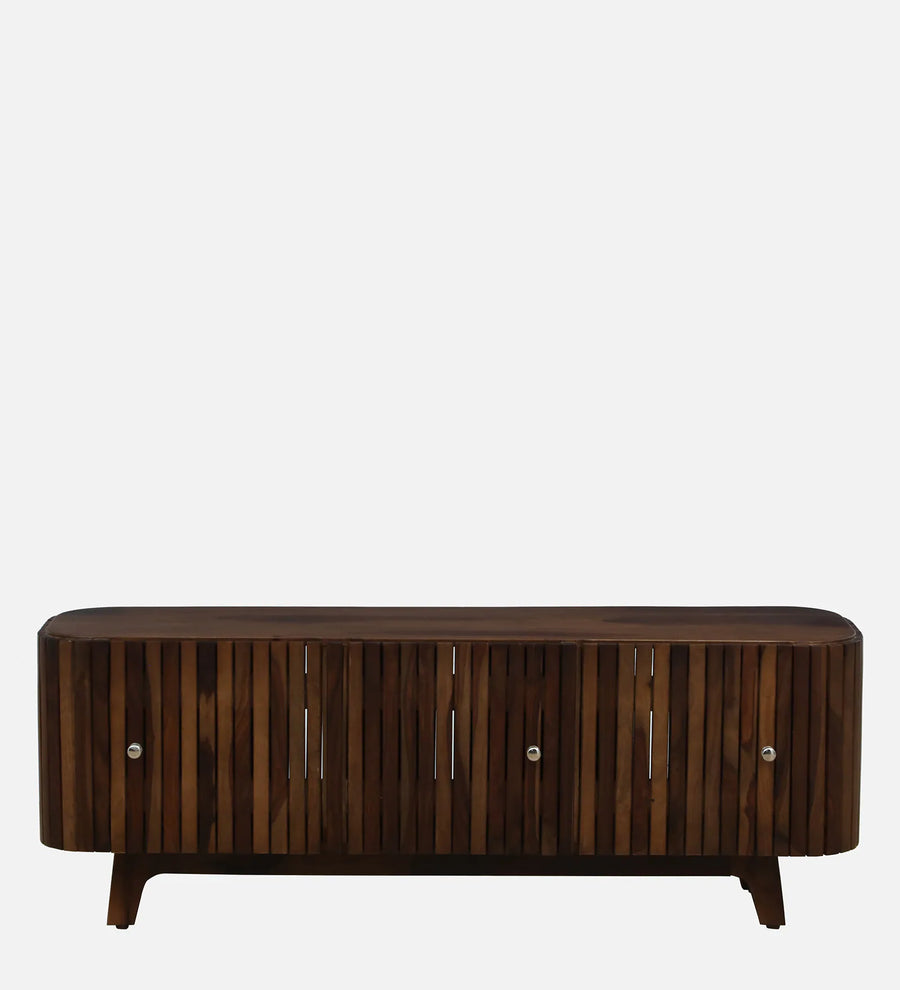 Humta Sheesham Wood TV Console In Provincial Teak Finish - Febonic Living