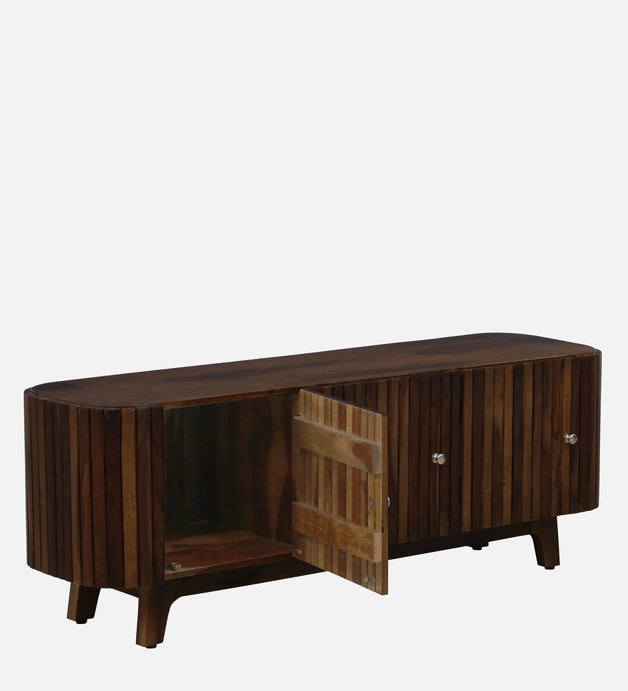 Humta Sheesham Wood TV Console In Provincial Teak Finish - Febonic Living