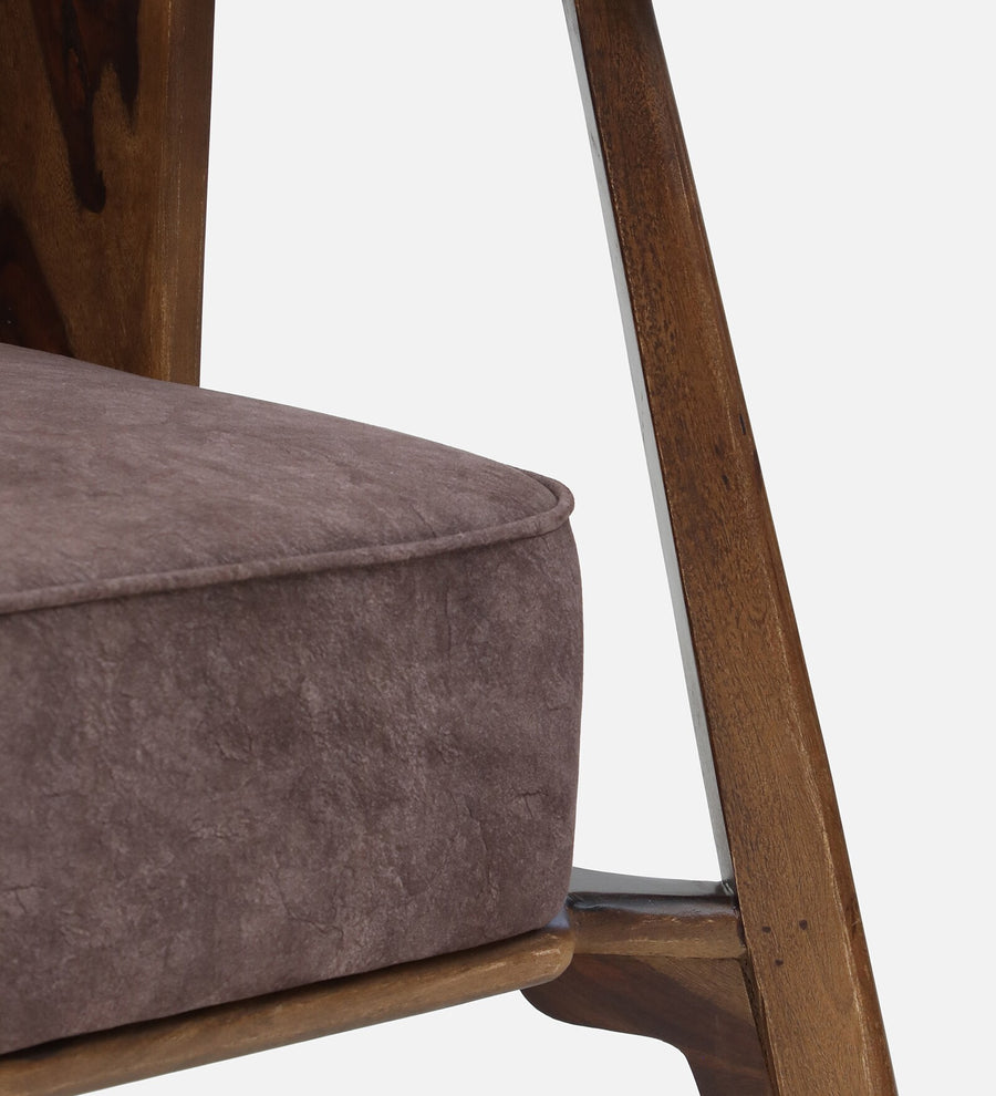 Milini Sheesham Wood 1 Seater Sofa In Brown Colour - Febonic Living