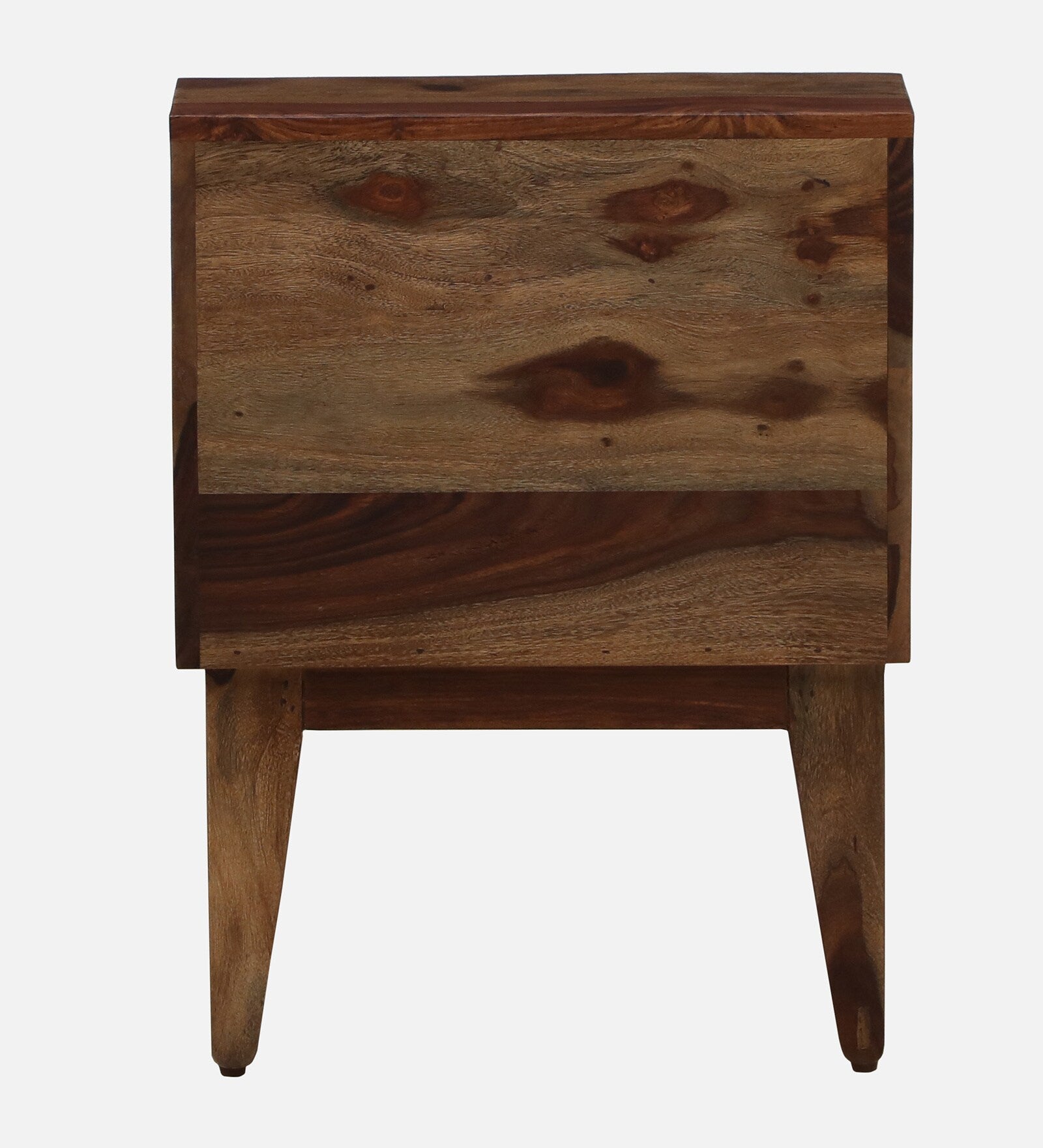 Milini Sheesham Wood Bedside Table With Drawer In Provincial Teak Finish - Febonic Living