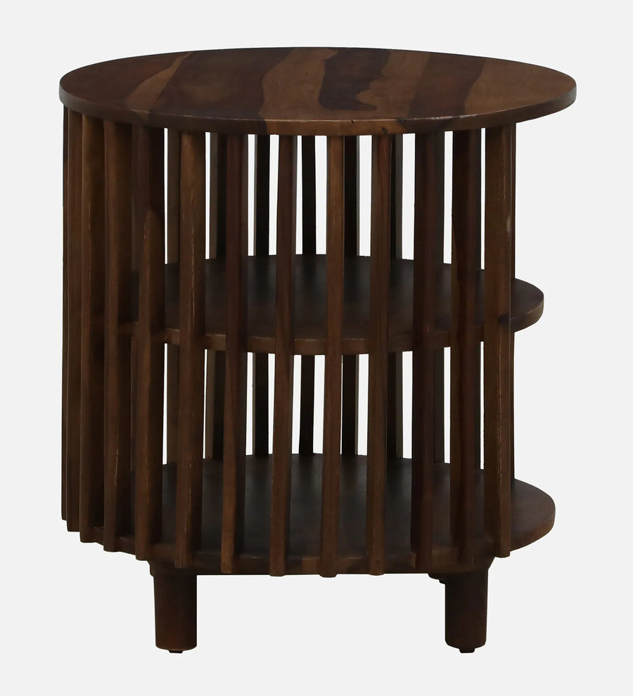 Humta Sheesham Wood End Table In Provincial Teak Finish - Febonic Living