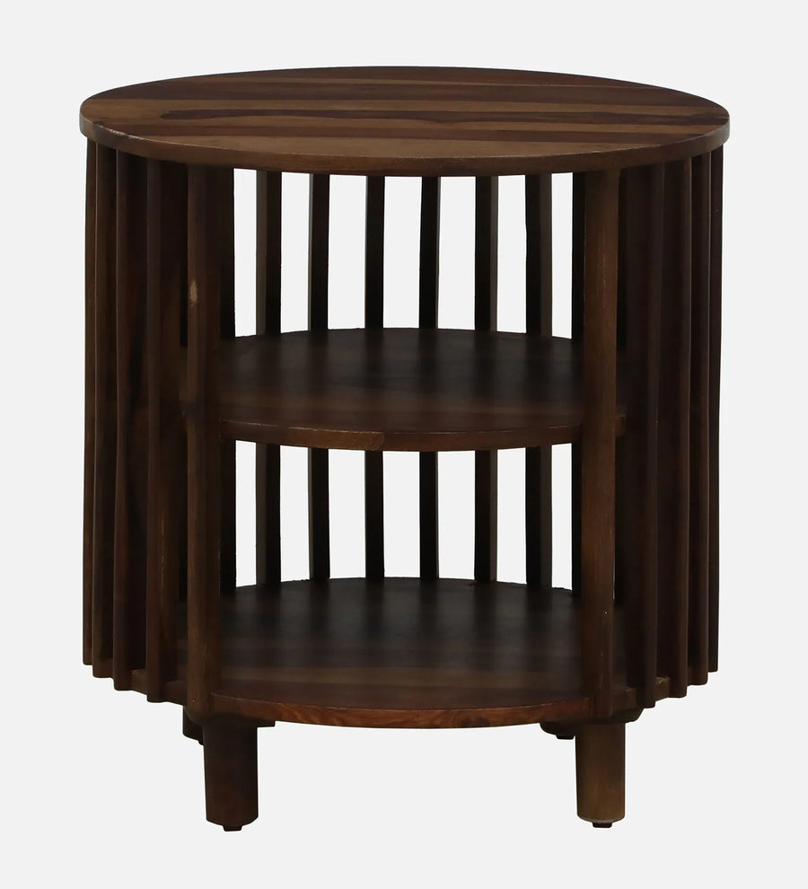 Humta Sheesham Wood End Table In Provincial Teak Finish - Febonic Living