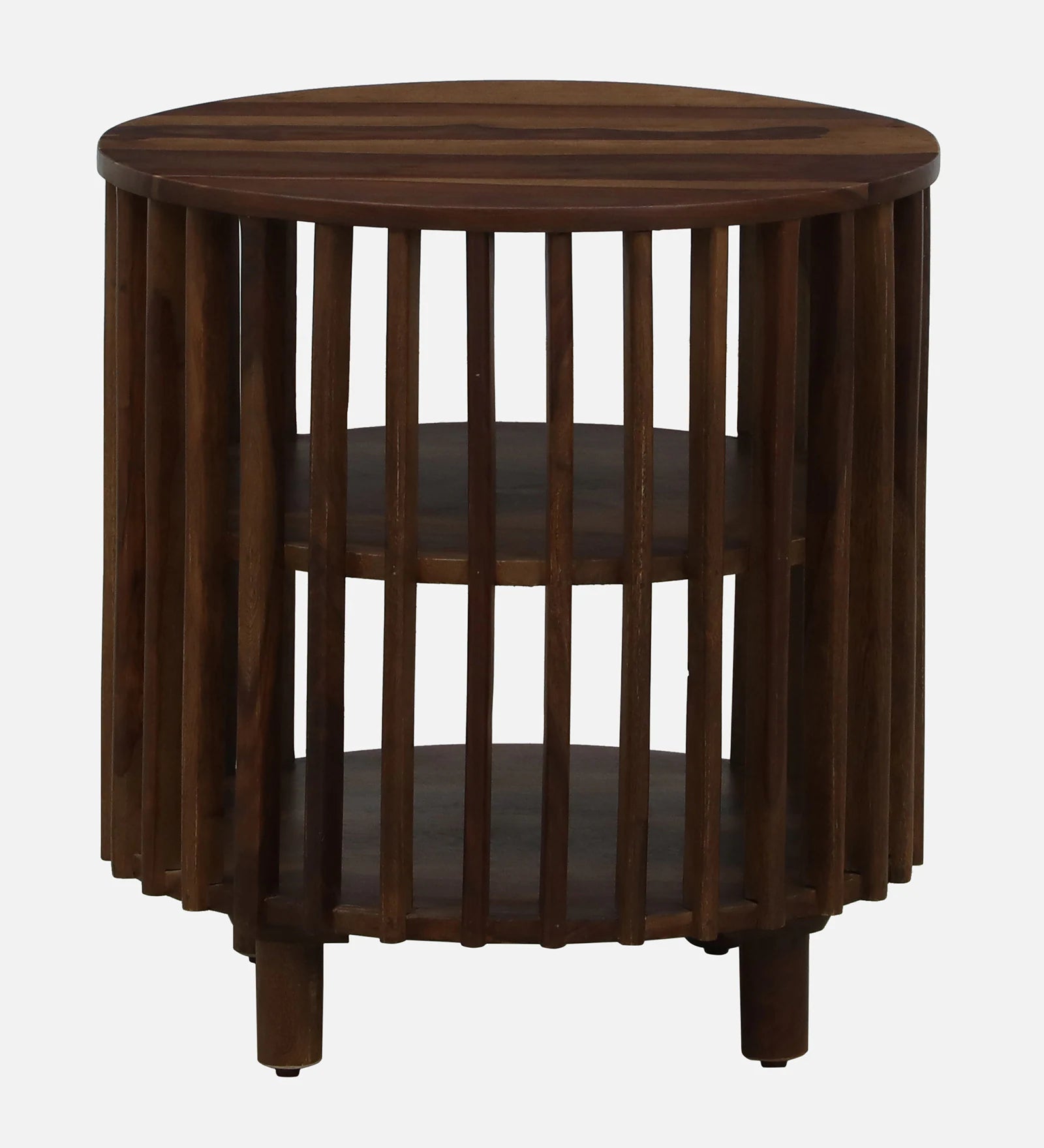 Humta Sheesham Wood End Table In Provincial Teak Finish - Febonic Living