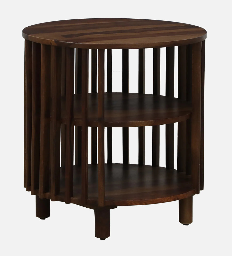 Humta Sheesham Wood End Table In Provincial Teak Finish - Febonic Living