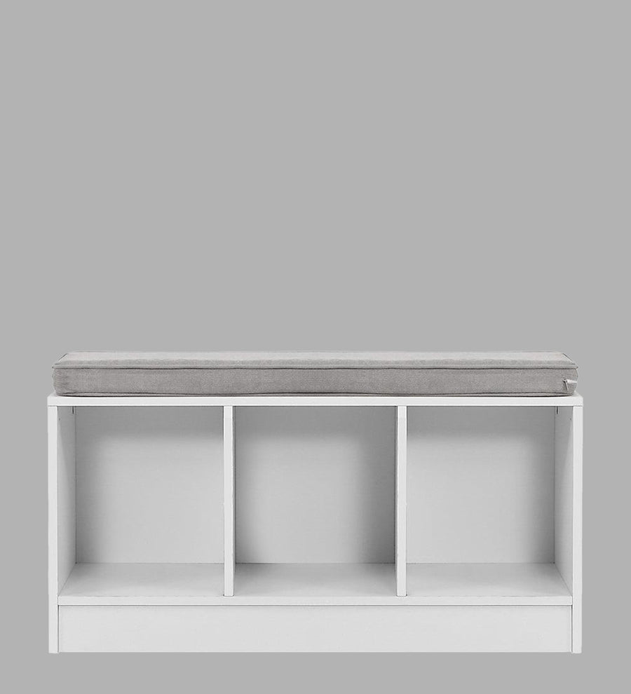 Zaire Shoe Rack In Frosty White Finish - Febonic Living