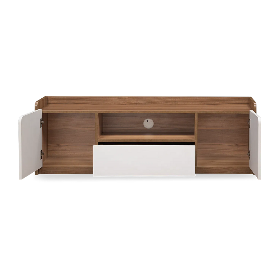Devric TV Unit In Oral Walnut Finish - Febonic Living