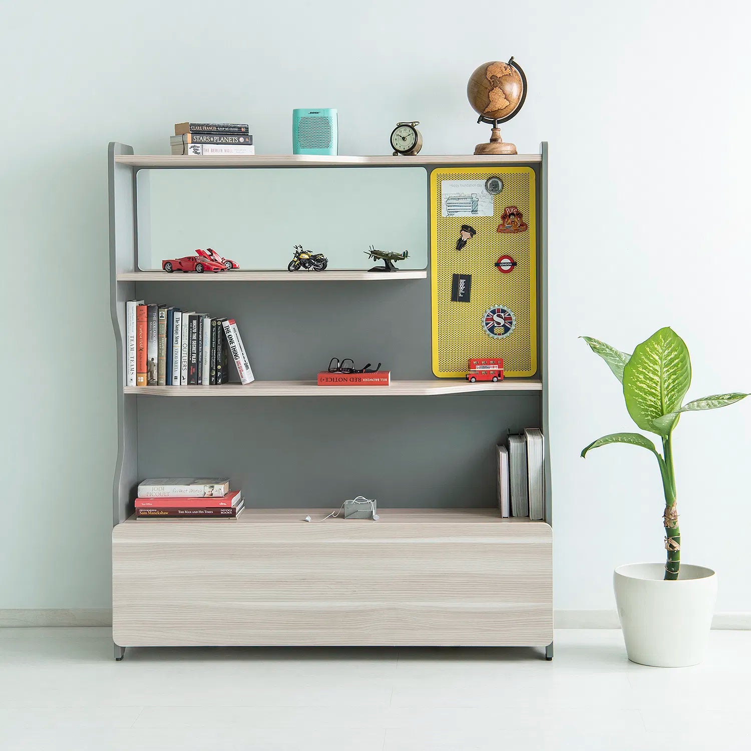 Kaira Book Shelf In Frosty  Finish - Febonic Living