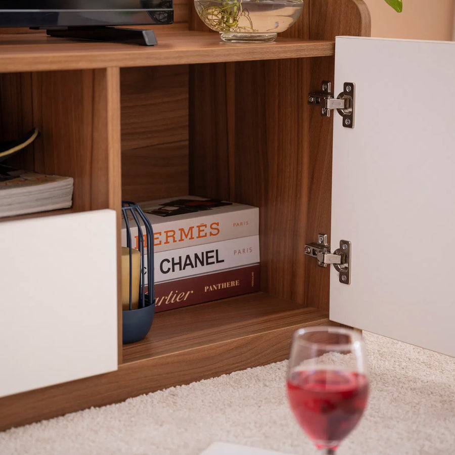 Devric TV Unit In Oral Walnut Finish - Febonic Living