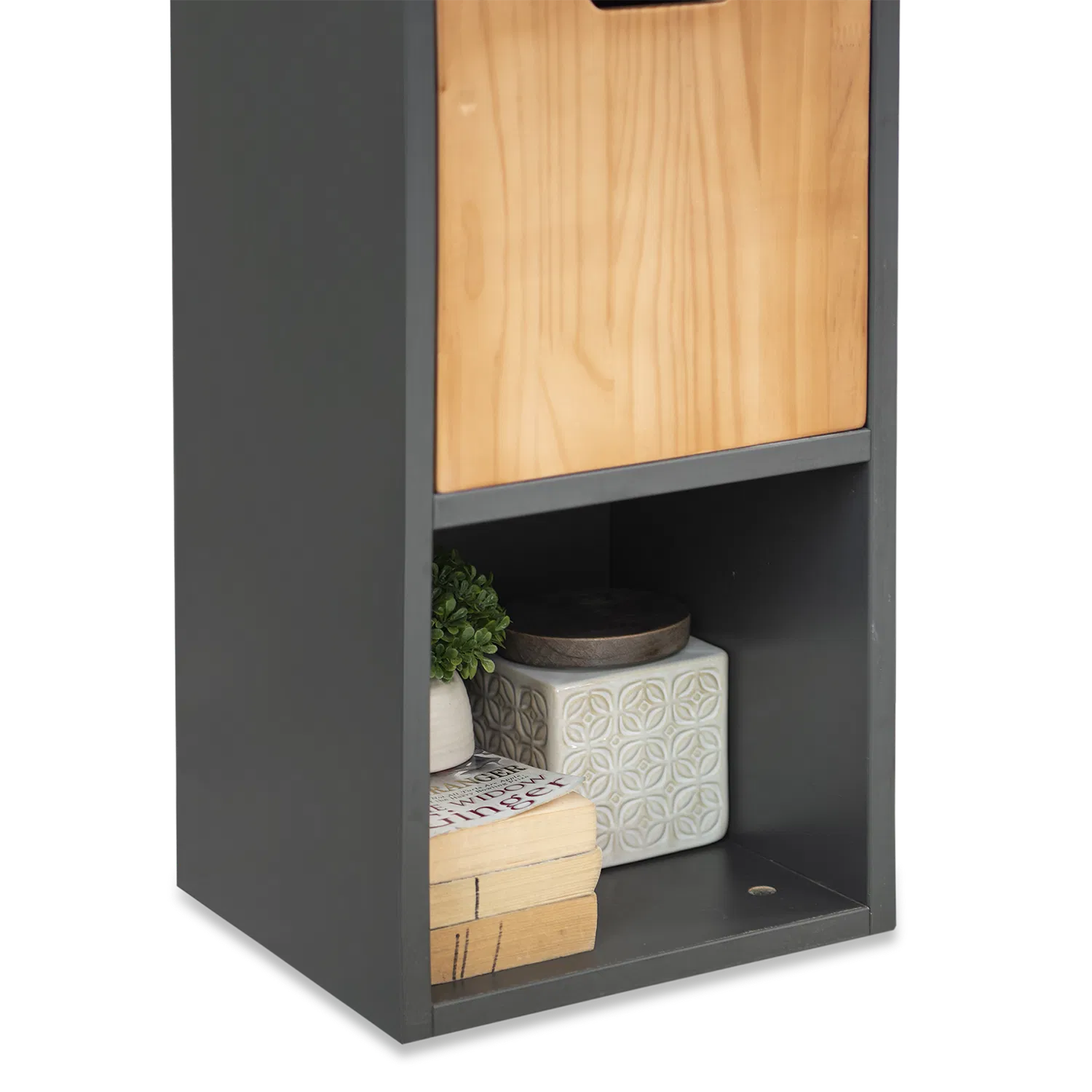 Meira End Table in Dark Finish - Febonic Living
