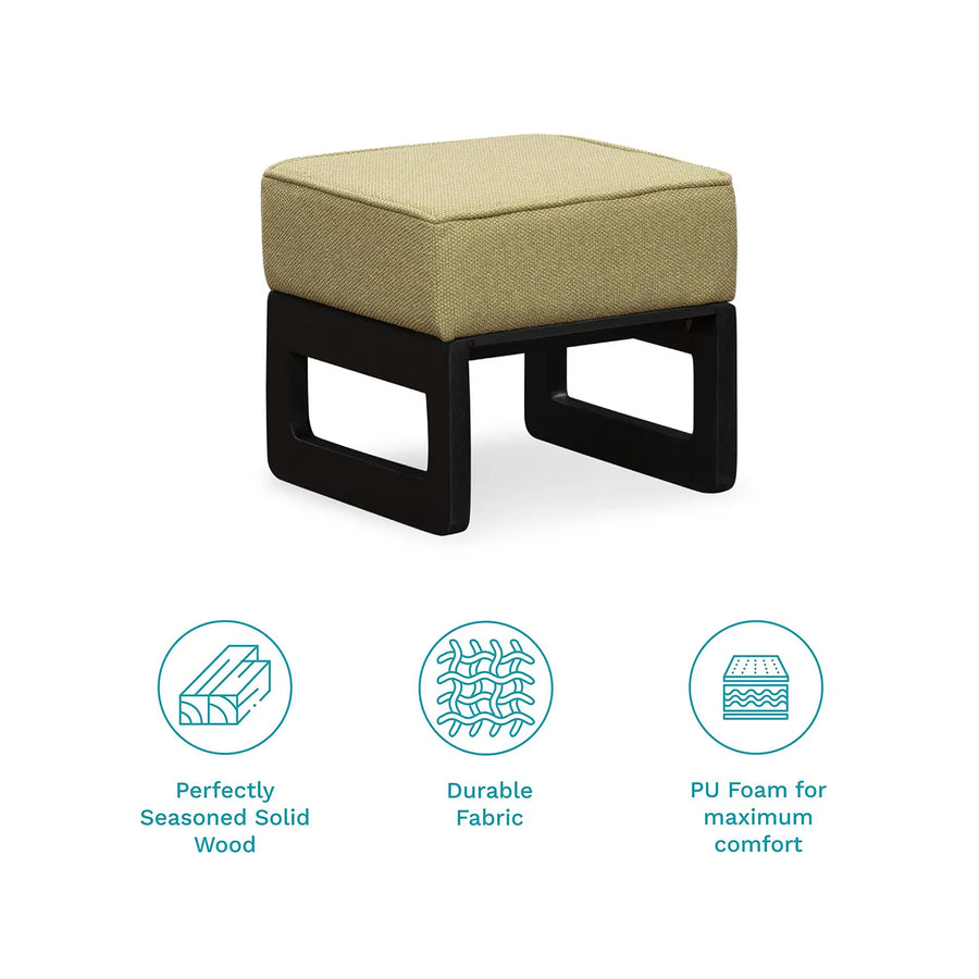 Link Nesting Table Set In Yellow Colour With Oral Walnut Finish - Febonic Living