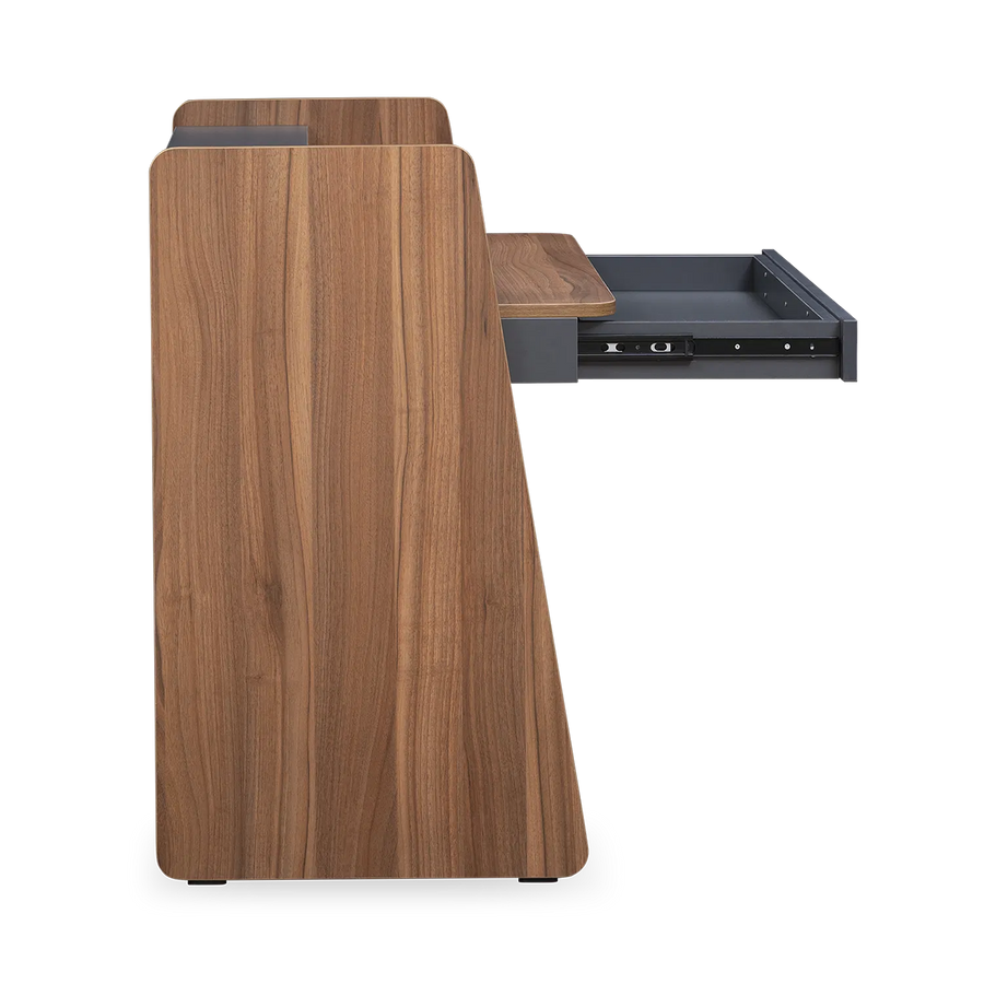 Avira Study Table In Walnut Finish - Febonic Living