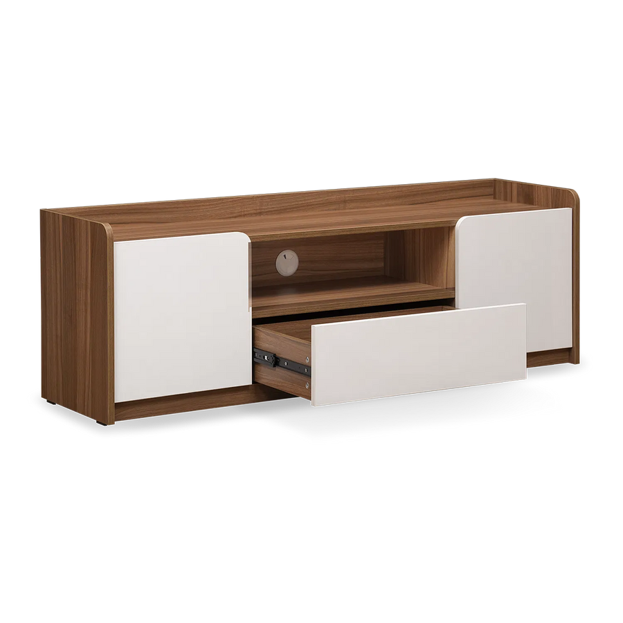 Devric TV Unit In Oral Walnut Finish - Febonic Living