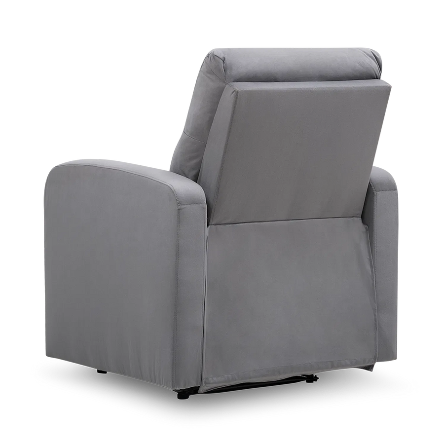 Zest Fabric 1 Seater Motorized Recliner In Concrete Grey Colour - Febonic Living