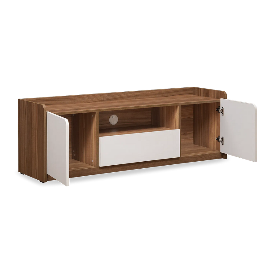 Devric TV Unit In Oral Walnut Finish - Febonic Living
