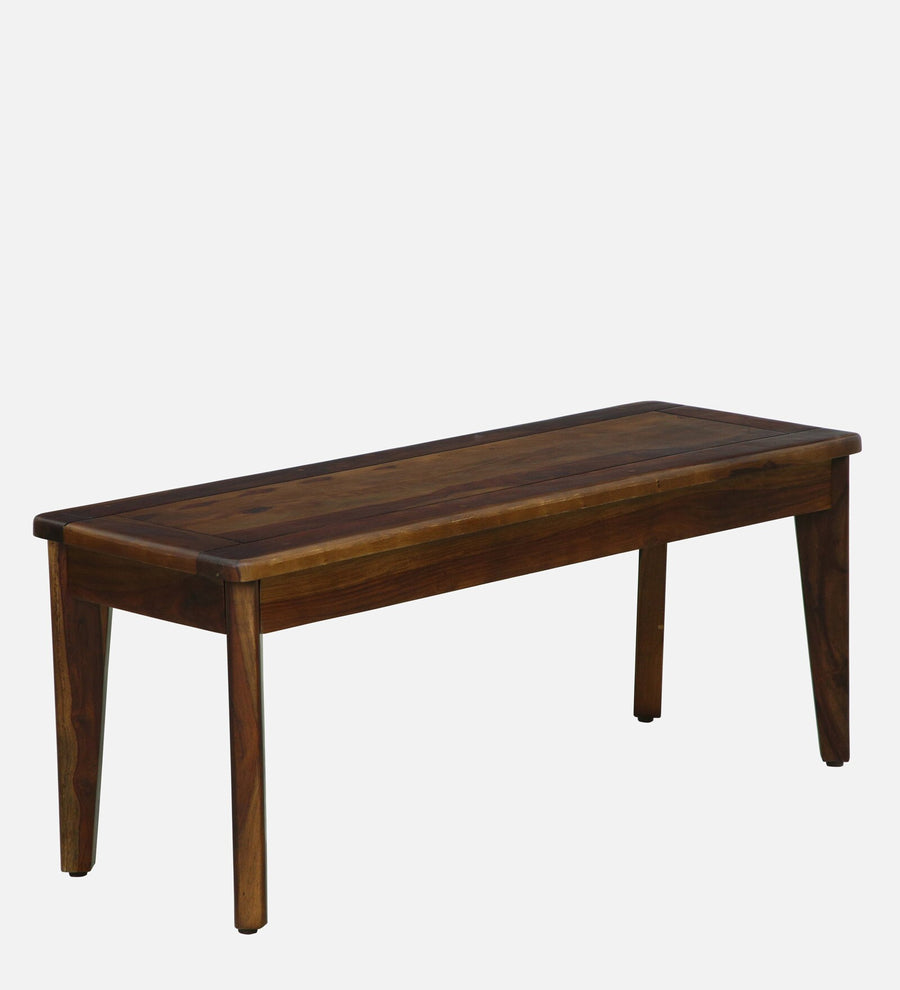 Gistel Sheesham Wood 6 Seater Oval Dining Set With Bench In Provincial Teak Finish - Febonic Living