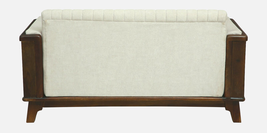 Solara Sheesham Wood 2 Seater Sofa In Beige Colour - Febonic Living