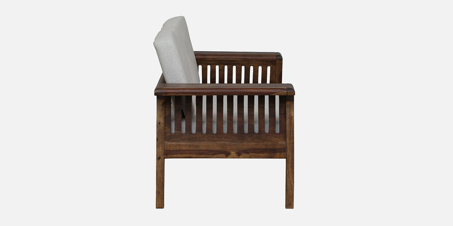 Gany Sheesham Wood 2 Seater Sofa In Beige Color - Febonic Living