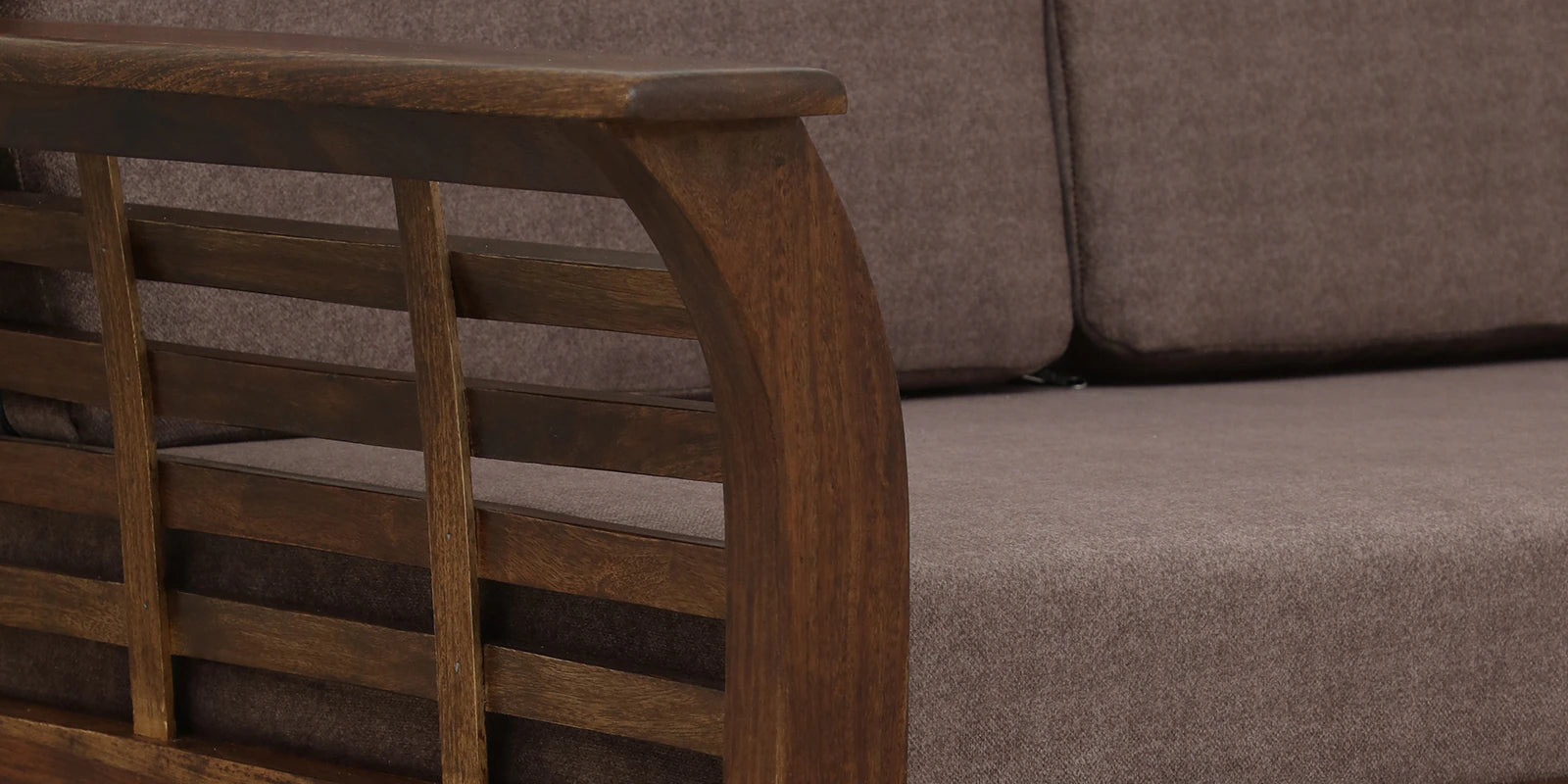 Jota Sheesham Wood 2 Seater Sofa In Brown Colour - Febonic Living