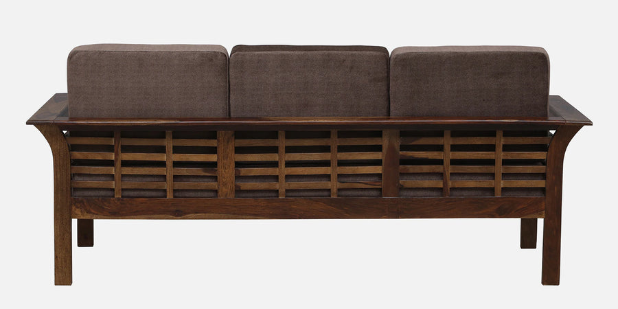 Jota Sheesham Wood 3 Seater Sofa In Brown Colour - Febonic Living