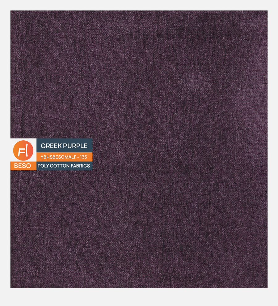 Benjamin Fabric 1 Seater Sofa In Greek Purple Colour - Febonic Living